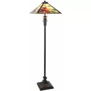 Image of Lelani floor lamp, glass and resin