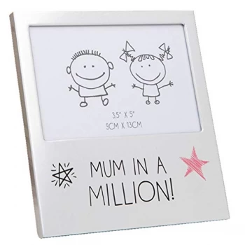 Image of 5" x 3.5" - Aluminium Photo Frame - Mum In A Million