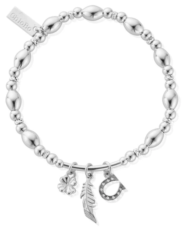 Image of ChloBo SBMULLC Luck And Courage Sterling Silver Bracelet Jewellery