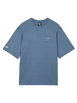 Image of Umbro Sports Style Oversize Tee - Blue Size 2XL, Men