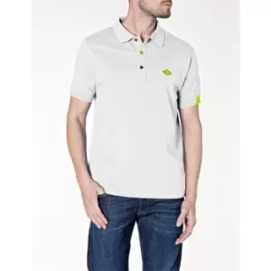 Image of Replay Embroidered Logo Polo Shirt Mens - White