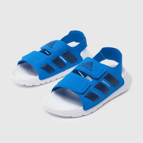 Image of adidas blue altaswim 2.0 Boys Junior sandals Blue UK 2 (EU 34)