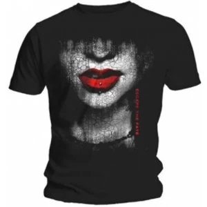 Image of Escape The Fate Lips Mens Black T Shirt: X Large