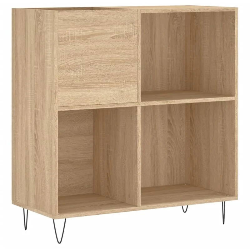 Image of VIDAXL Record Cabinet Sonoma Oak 84.5x38x89cm Engineered Wood Vidaxl 831775