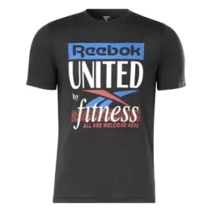 Image of Reebok United by Fitness Graphic Series T-Shirt Mens - Black