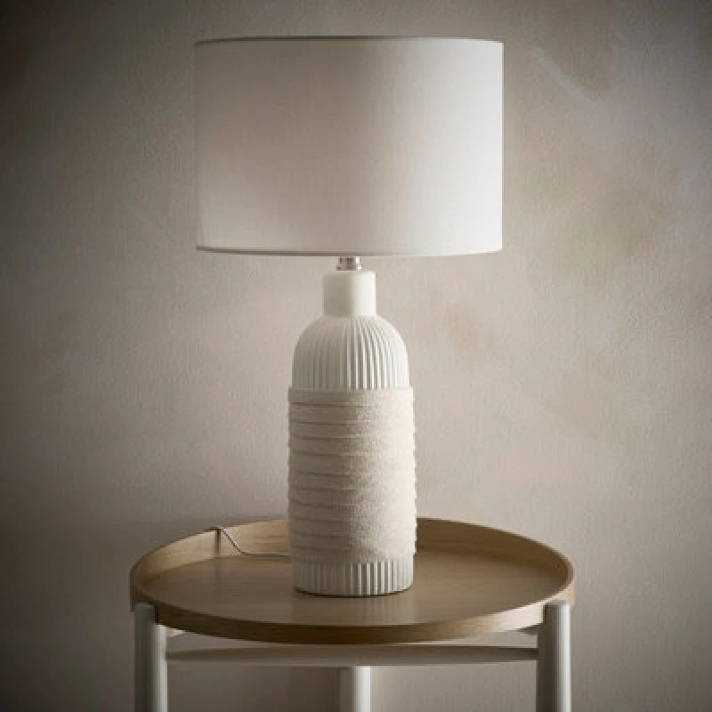 Image of K Living Aria 53Cm Light Cream Ceramic Table Lamp