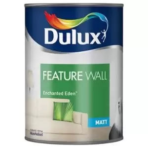 Image of Dulux Feature Wall Enchanted Eden Matt Emulsion Paint 1.25L