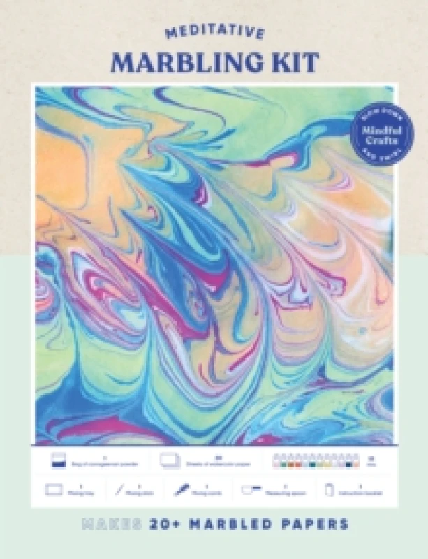 Image of Mindful Crafts: Meditative Marbling Kit Kit