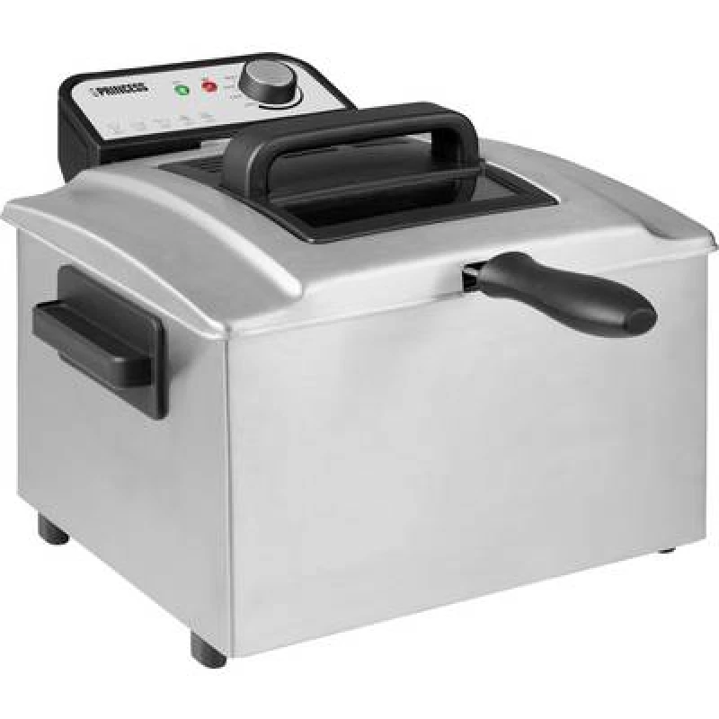 Image of Princess Princess Deep fryer 5 l 3270 W Non-stick coating, Overheat protection Silver, Black 01.184090.01.001