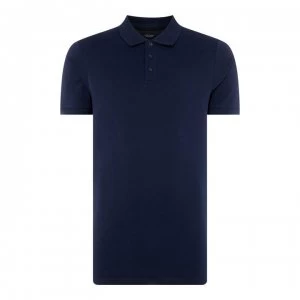 Image of Jack and Jones Premium Riley Polo Shirt - Navy Blazer