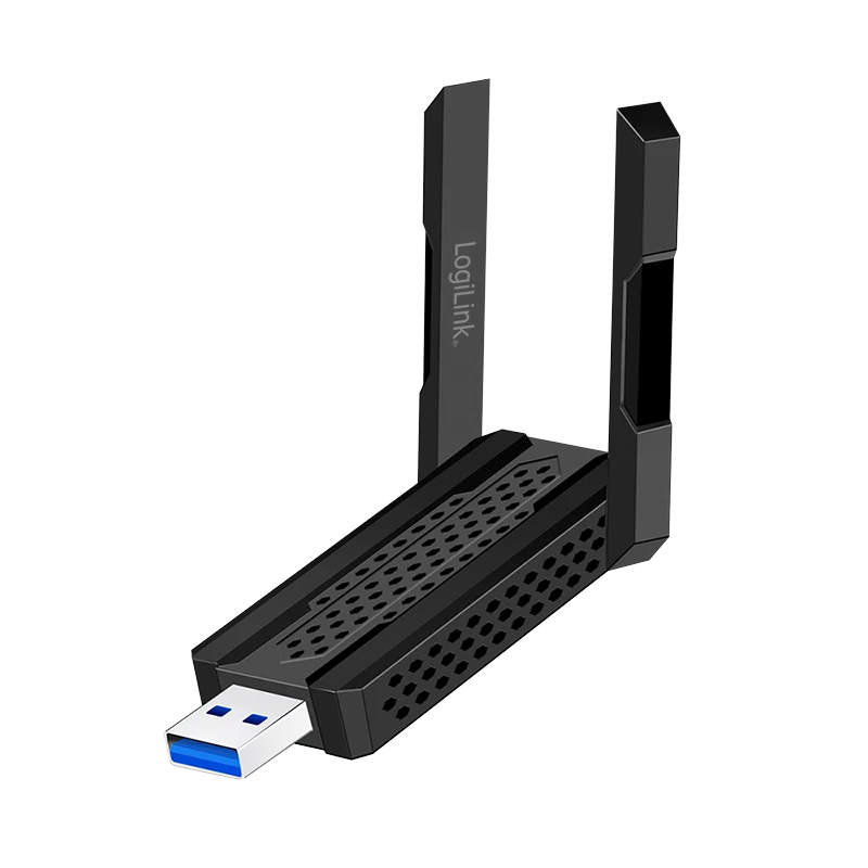 Image of LogiLink WLAN 802.11ax. WI-FI 6E. 3000Mbit/s USB 3.0 Adapter. w/ anten