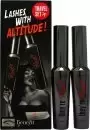 Image of Benefit Lashes With Altitude Gift Set 2 x 8.5g They're Real Mascara - Jet Black