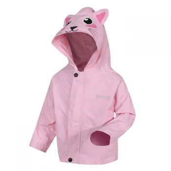 Image of Regatta Kid's Animal Waterproof Shell Character Jacket - PastelPnkCat