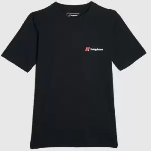 Image of Berghaus Organic Heritage Logo T-Shirt In Black