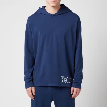Image of Hugo Boss Identity Lounge Pullover Hoodie Navy Size S Men