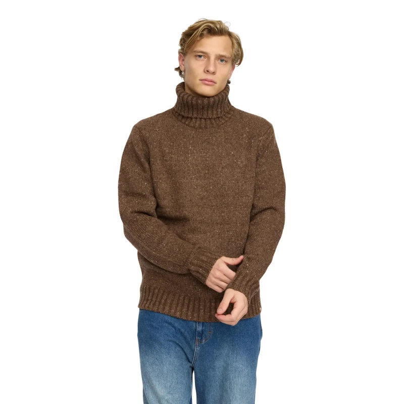 Image of Revolution High neck sweater Revolution Marron Male S