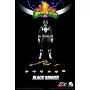 Image of ThreeZero Power Rangers Black Ranger 1:6 Scale Figure