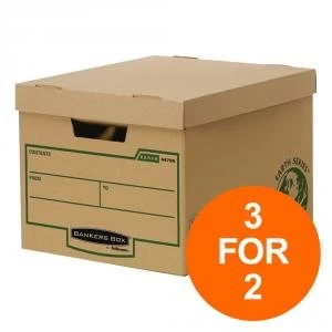Image of Fellowes Bankers Box Earth Series Hvy Duty Standard Box FSC Ref