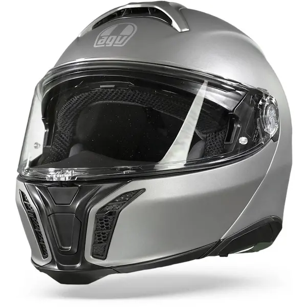 Image of AGV Tourmodular Solid Luna Grey Matt Modular Helmet Size 2XL
