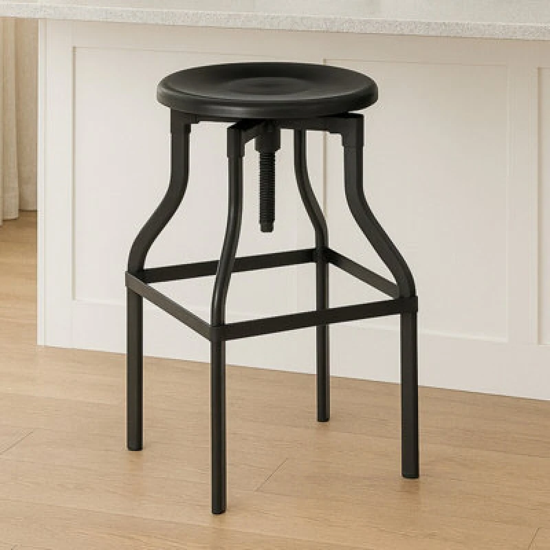 Image of Orsina New Foundry Black Metal Bar Stool