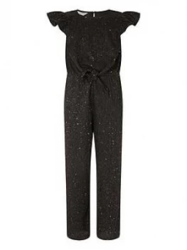 Image of Monsoon Girls Sparkle Jumpsuit - Black