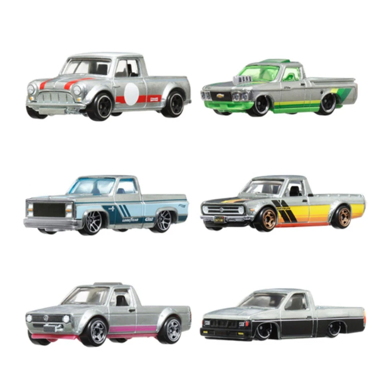 Image of Hot Wheels Hot Wheels 1:64 Scale Die-Cast Toy Cars & Trucks, Set of 6