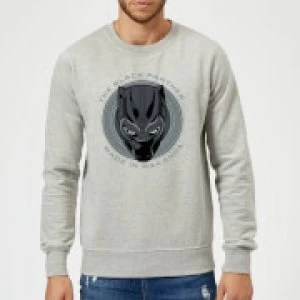 Image of Black Panther Made in Wakanda Sweatshirt - Grey - L