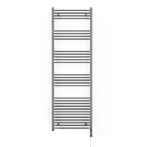 Image of Terma Leo Chrome Electrical Towel Rail with ONE D Element - 1800X600 600W