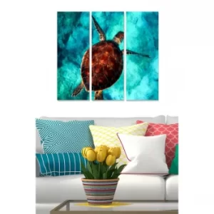 Image of MDF2361247 Multicolor Decorative MDF Painting (3 Pieces)