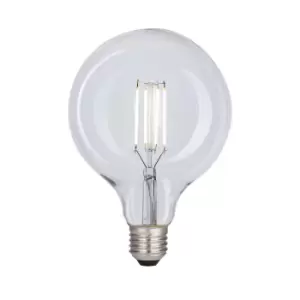Image of 8 Watts G125 E27 LED Bulb Clear Globe Cool White Dimmable