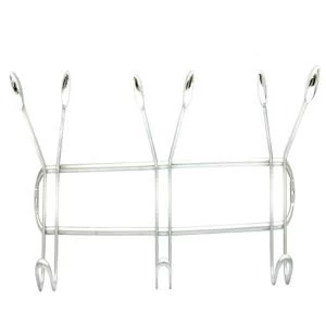 Image of BQ Silver effect Hook rail H145mm W75mm L545mm