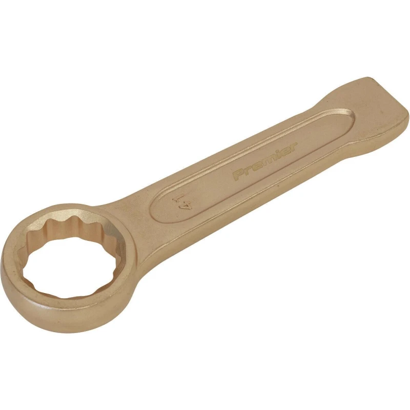 Image of Loops 41mm Ring End Slogging Spanner - Non-Sparking - Short Profile Striking End Multi