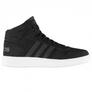 Image of adidas Hoops Mid Nubuck Trainers Mens - Black/Wht