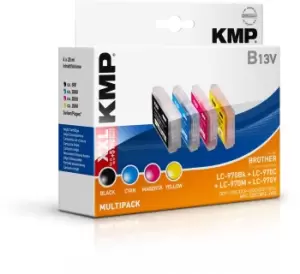 Image of KMP B13V ink cartridge 4 pc(s) High (XL) Yield Black, Cyan,...