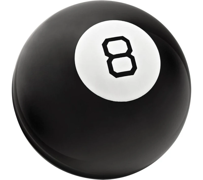 Image of GLOBAL GIZMOS 50970 Magic 8 Ball - Black 5025301509705