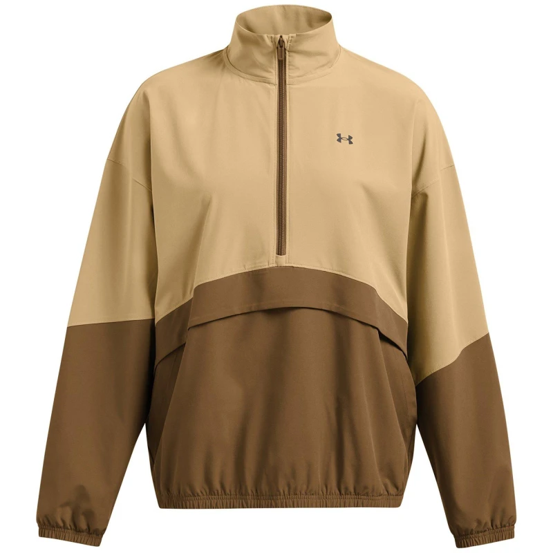 Image of Under Armour Womens Armoursport Lightweight Moisture-Wicking Performance Training Jacket Brown female 8 (XS)