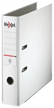 Image of Rexel Lever Arch File ECO A4 PP 75mm White