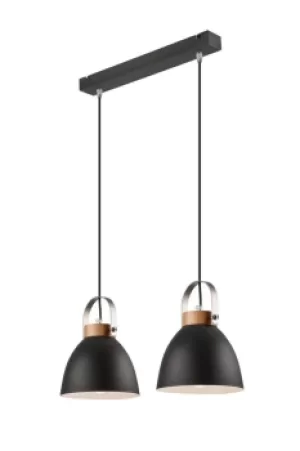Image of Danielle Steel Dome Pendant Ceiling Lights Graphite, 2x E27