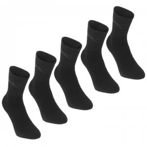 Image of Slazenger 5 Pack Crew Socks Junior - Dark Asst