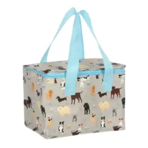Image of Something Different Wags And Whiskers Dog Print Lunch Bag (One Size) (Off White/Brown/Sky Blue)