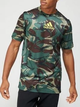 Image of adidas GT1 T-Shirt - Camo, Size S, Men