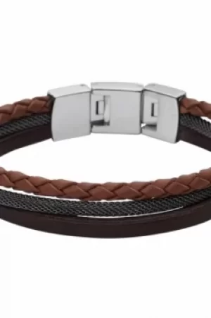 Image of Fossil Jewellery Leather Bracelet JEWEL JF02213040