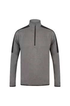 Image of Contrast Zip Neck Midlayer Top
