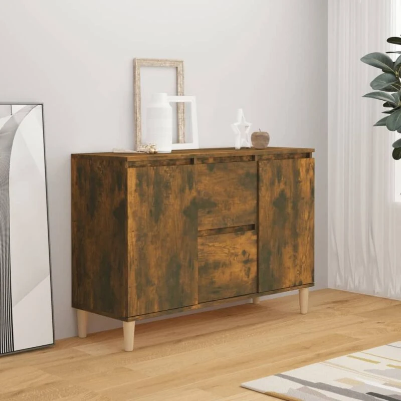 Image of VIDAXL Sideboard Smoked Oak 103.5x35x70cm Engineered Wood Vidaxl 8720286932247