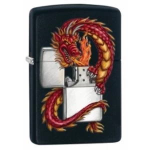 Image of Zippo Dragon WZippo Black Matte Windproof Lighter