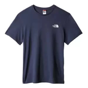 Image of The North Face Mens Simple Dome T-Shirt - Blue
