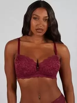 Image of Boux Avenue Leah Balconette - Plum, Plum, Size 38E, Women