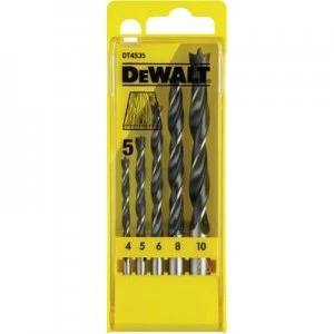 Image of DEWALT DT4535-QZ Wood twist drill bit set 5 Piece 5 pcs