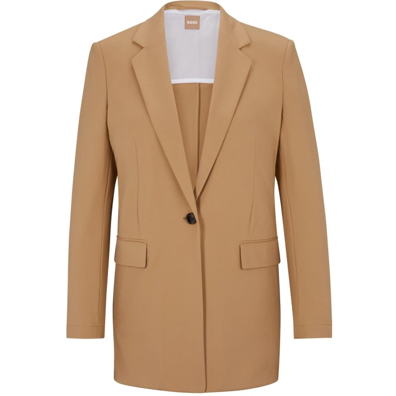 Image of Boss Womens Jexotta Blazer Medium Beige female 4 (XXS)