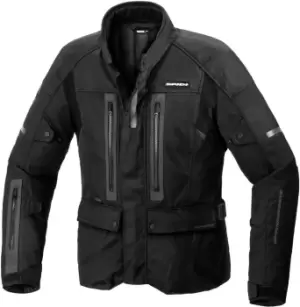 Image of Spidi Traveller 3 H2Out Motorcycle Textile Jacket, black-grey Size M black-grey, Size M